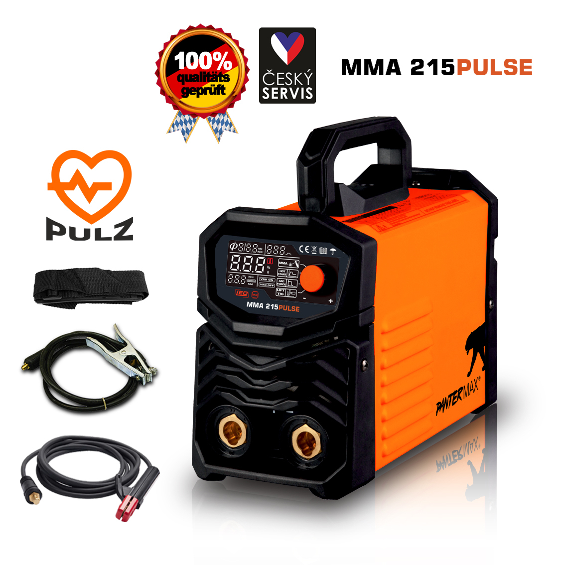 Levně PANTERMAX Pulzní svářecí invertor MMA215Pulse (MMA/TIG) PMMMA215PULSE