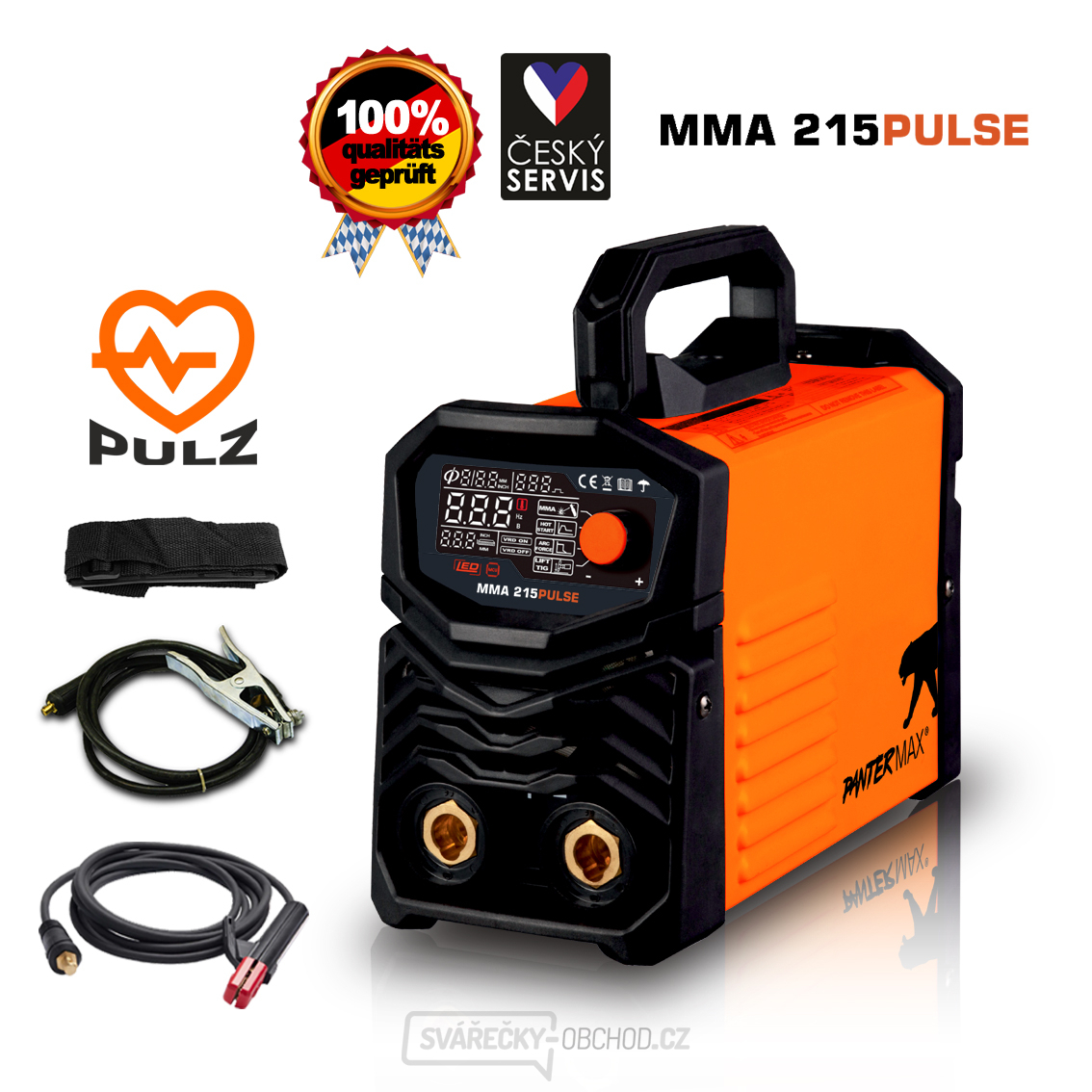 PANTERMAX MMA215pulse  invertorová svářečka MMA/TIG