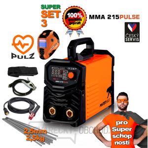 PANTERMAX MMA215pulse invertorová svářečka MMA/TIG SET 3 SUPER SCHOPNOSTI Edice PANTERMAX MMA215pulse invertorová svářečka MMA/TIG SET 3 SUPER SCHOPNOSTI Edice gallery main image