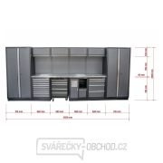 AKČNÍ SET Sestava 10 ks dílenského nábytku SET-CA01076 s nerezovou pracovní deskou MB-TGW26S a MB-TGW80S náhled