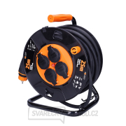 Solight 4z prodlužovací přívod - na bubnu, 25m neopren, 3x 2,5mm2, IP44 Náhled