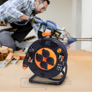 Solight 4z prodlužovací přívod - na bubnu, 25m neopren, 3x 2,5mm2, IP44 náhled