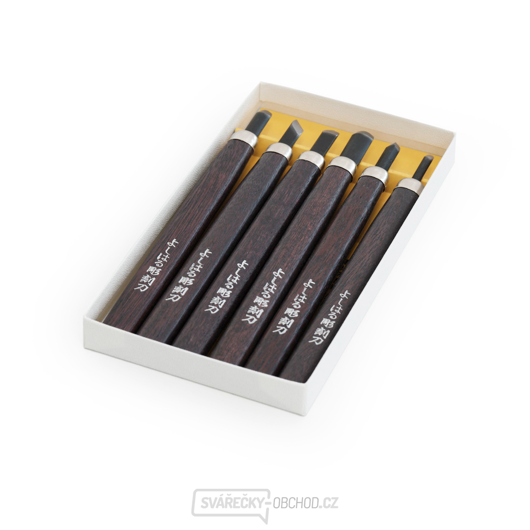 Sada řezbářských mini-dlát YOSHIHARU H-6 - 6 kusů