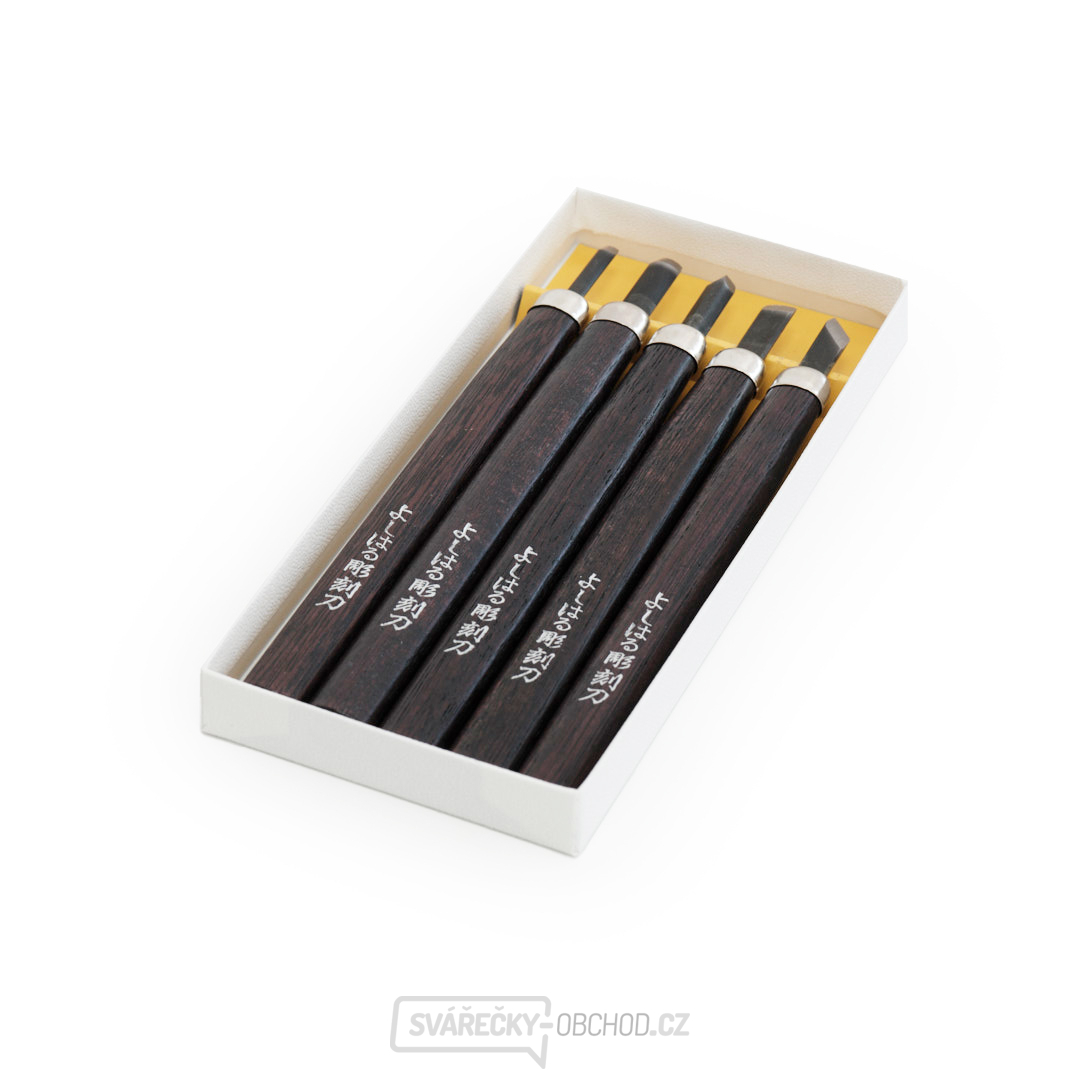 Sada řezbářských mini-dlát YOSHIHARU H-5 - 5 kusů Sada řezbářských mini-dlát YOSHIHARU H-5 - 5 kusů gallery main image