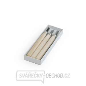 Sada řezbářských mini-dlát MARUICHI C-3 s dřevěnou rukojetí - 3 kusy Sada řezbářských mini-dlát MARUICHI C-3 s dřevěnou rukojetí - 3 kusy gallery main image
