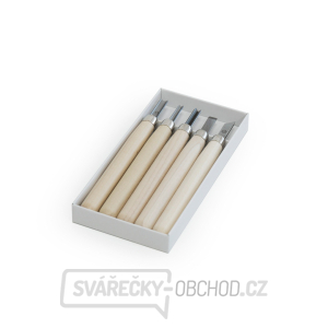 Sada řezbářských mini-dlát MARUICHI T-5 s dřevěnou rukojetí - 5 kusů Sada řezbářských mini-dlát MARUICHI T-5 s dřevěnou rukojetí - 5 kusů gallery main image