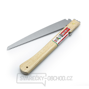 Skládací zahradnická ruční pilka E-VALUE s dřevěnou rukojetí Skládací zahradnická ruční pilka E-VALUE s dřevěnou rukojetí gallery main image