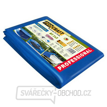 Plachta Procraft BT4x5 50g/m2 nepromokavá s oky 4x5 m modrá | BT4x5