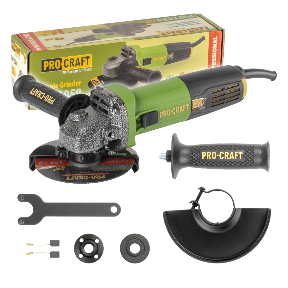 Bruska úhlová Procraft PW1050, 125mm | PW1050 PW1050