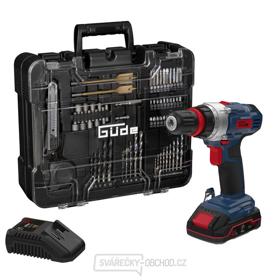 AKUMULÁTOROVÝ VRTACÍ ŠROUBOVÁK BS 18 - Set 126 dílů