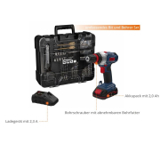 AKUMULÁTOROVÝ VRTACÍ ŠROUBOVÁK BS 18 - Set 126 dílů náhled