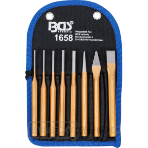 Sada vyrážečů závlaček BGS 1658 | 150 mm | včetně sekáče + důlčíku | 8dílná Sada vyrážečů závlaček BGS 1658 | 150 mm | včetně sekáče + důlčíku | 8dílná gallery main image