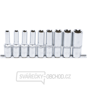 Sada nástrčných hlavic E-profil, prodloužené BGS 2026 | 12,5 mm (1/2 Sada nástrčných hlavic E-profil, prodloužené BGS 2026 | 12,5 mm (1/2