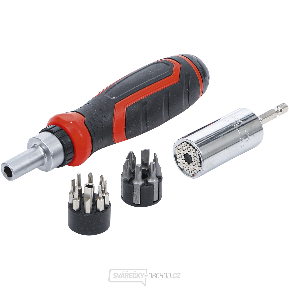 Sada přesných bitů / multifunkčních vložek | s ráčnovou otočnou rukojetí, přepínací BGS 20817 | 17dílná