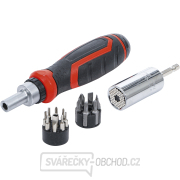 Sada přesných bitů / multifunkčních vložek | s ráčnovou otočnou rukojetí, přepínací BGS 20817 | 17dílná Sada přesných bitů / multifunkčních vložek | s ráčnovou otočnou rukojetí, přepínací BGS 20817 | 17dílná gallery main image