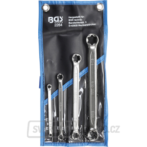 Sada oboustranných očkových klíčů s očkovými hlavami BGS 2264 E-profil | E6 x E8 - E20 x E24 | 4dílná Sada oboustranných očkových klíčů s očkovými hlavami BGS 2264 E-profil | E6 x E8 - E20 x E24 | 4dílná gallery main image