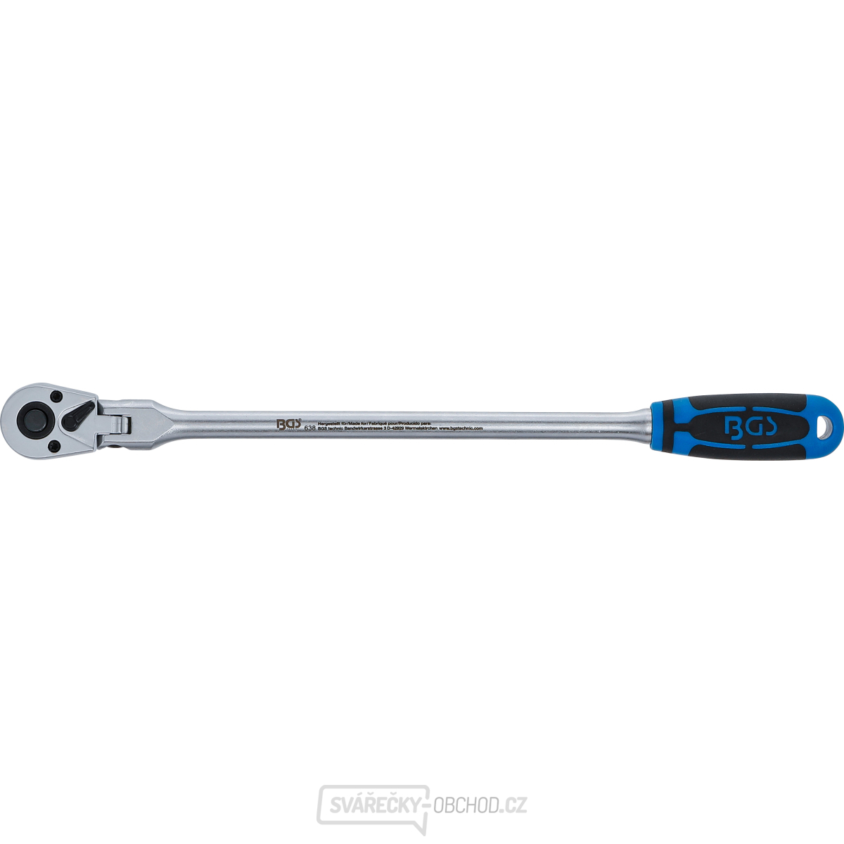 Kloubová ráčna BGS 638 | aretovatelná | velmi dlouhých | 6,3 mm (1/4") | 304 mm