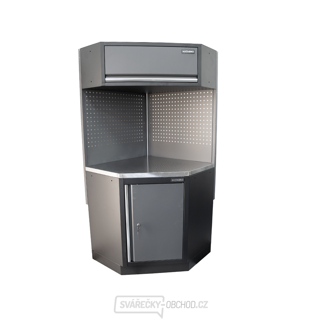 AKČNÍ SET Dílenské skříňky MB-TGC1300B a MB-WGB1334 s nerezovou pracovní deskou MB-TGW34S
