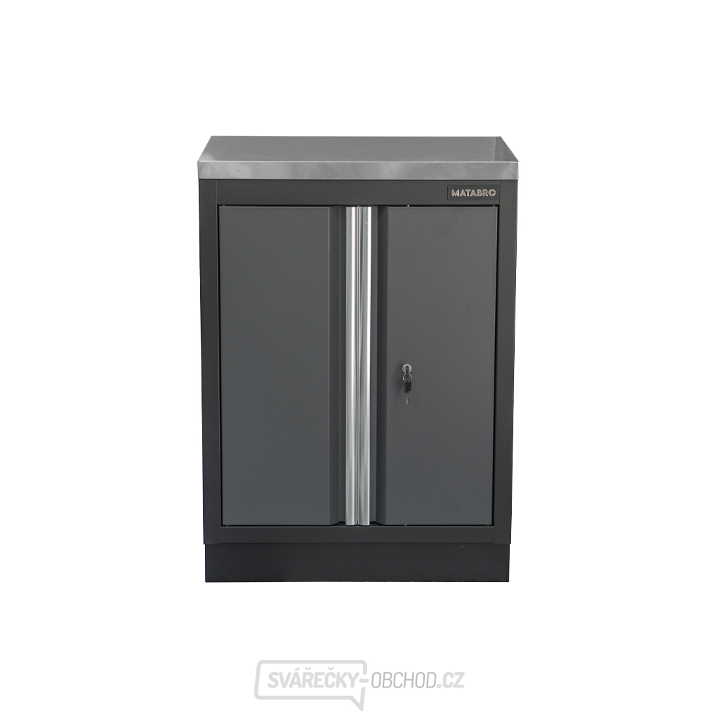 Dvoudveřová skříňka s nerezovou pracovní deskou Matabro SET-CA01057 | 1 police | 680x465x950 mm