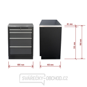 Dílenská skříňka s nerezovou pracovní deskou Matabro SET-CA01059 | 4 šuplíky | 680x465x950 mm Dílenská skříňka s nerezovou pracovní deskou Matabro SET-CA01059 | 4 šuplíky | 680x465x950 mm náhled