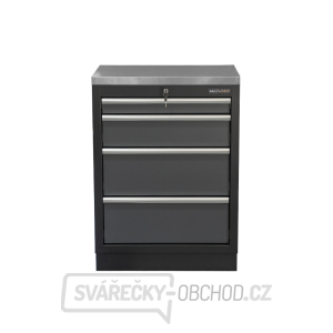 Dílenská skříňka s nerezovou pracovní deskou Matabro SET-CA01059 | 4 šuplíky | 680x465x950 mm Dílenská skříňka s nerezovou pracovní deskou Matabro SET-CA01059 | 4 šuplíky | 680x465x950 mm gallery main image