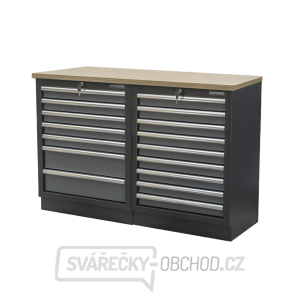 AKČNÍ SET Dílenská skříňka MB-TGC1307 a MB-TGC1309 s dřevěnou pracovní deskou MB-TGW53 AKČNÍ SET Dílenská skříňka MB-TGC1307 a MB-TGC1309 s dřevěnou pracovní deskou MB-TGW53 gallery main image