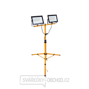 2x100W LED světlomet s teleskopickým konstrukčním stojanem a kabelem - studená bílá barva 6500K  Náhled