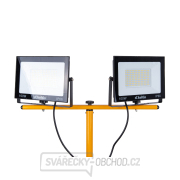 2x100W LED světlomet s teleskopickým konstrukčním stojanem a kabelem - studená bílá barva 6500K  náhled