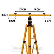 2x100W LED světlomet s teleskopickým stojanem a kabelem - neutrální bílá barva 4500K  náhled
