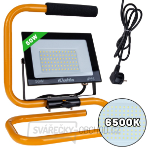 50W LED světlomet s konstrukčním stojanem a kabelem - studená bílá barva 6500K (10) 50W LED světlomet s konstrukčním stojanem a kabelem - studená bílá barva 6500K (10) gallery main image