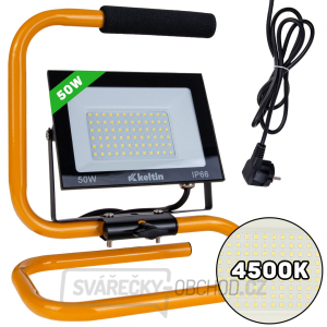 50W LED světlomet s konstrukčním stojanem a kabelem - neutrální bílá barva 4500K (10) 50W LED světlomet s konstrukčním stojanem a kabelem - neutrální bílá barva 4500K (10) gallery main image