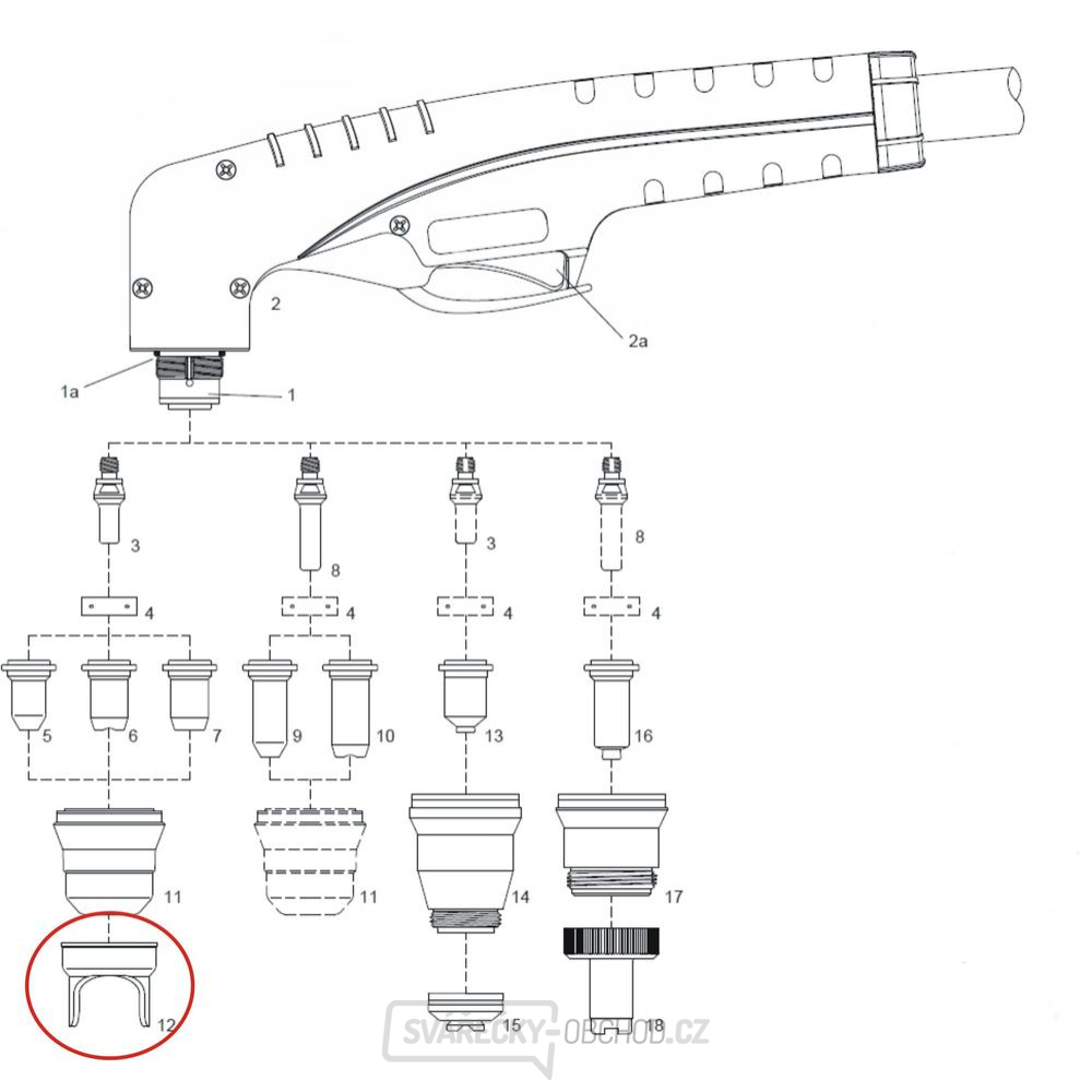 Vedení hubice PANTERMAX® CUT 50LED IPT-40/SC60 