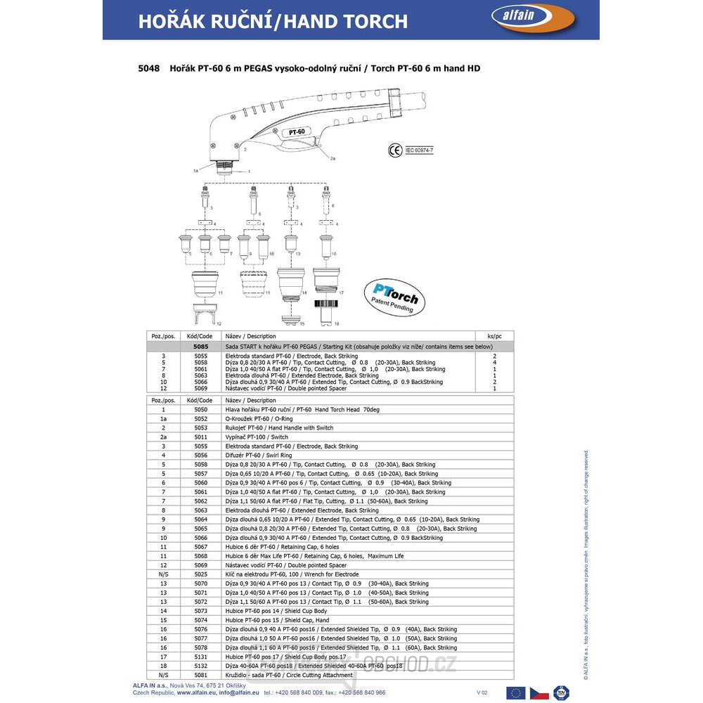 Hubice 6 děr, 28mm PANTERMAX® CUT 50LED IPT-40/SC60 