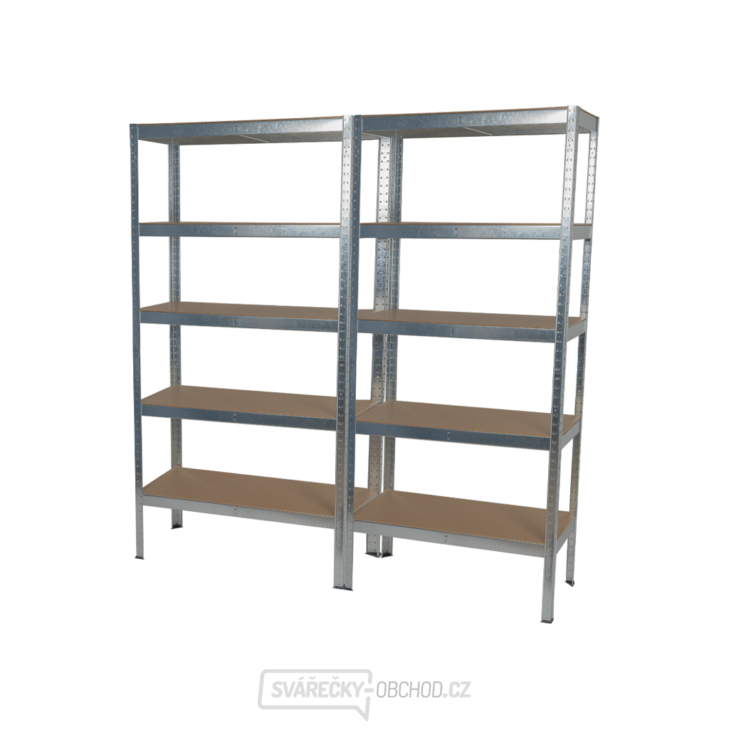 Policové regály | 2 ks | 5 polic | 900 x 400 x 1800 mm Matabro MB-SH02