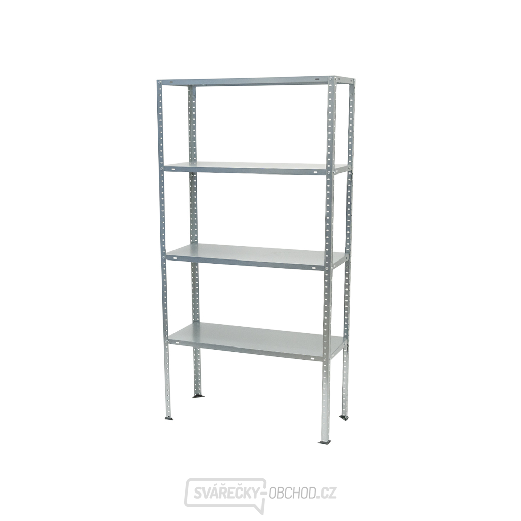 Celokovový policový regál | 4 police | 750 x 300 x 1500 mm Matabro MB-SH04