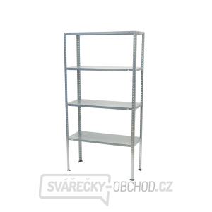 Celokovový policový regál | 4 police | 750 x 300 x 1500 mm Matabro MB-SH04 Celokovový policový regál | 4 police | 750 x 300 x 1500 mm Matabro MB-SH04 gallery main image