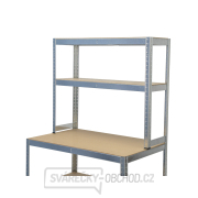 Policový regál s pracovní plochou | 5 polic | 1000 x 600 x 1800 mm Matabro MB-SH08 Policový regál s pracovní plochou | 5 polic | 1000 x 600 x 1800 mm Matabro MB-SH08 náhled