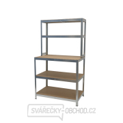 Policový regál s pracovní plochou | 5 polic | 1000 x 600 x 1800 mm Matabro MB-SH08 Policový regál s pracovní plochou | 5 polic | 1000 x 600 x 1800 mm Matabro MB-SH08 gallery main image