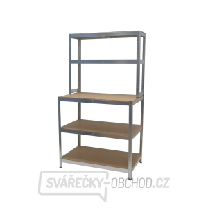 Policový regál s pracovní plochou | 5 polic | 1000 x 600 x 1800 mm Matabro MB-SH08 Policový regál s pracovní plochou | 5 polic | 1000 x 600 x 1800 mm Matabro MB-SH08 gallery main image