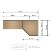 AKČNÍ SET Regálový systém MB-SH01 a MB-SH03 | 2 díly | 1600 x 700 x 1800 mm náhled