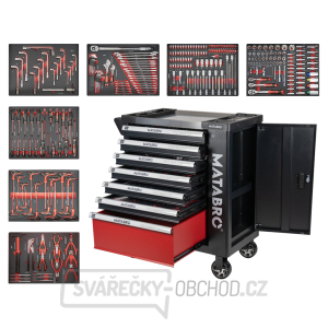 Dílenský vozík s nářadím | 7 zásuvek | 299 ks Matabro MB-TC04 Dílenský vozík s nářadím | 7 zásuvek | 299 ks Matabro MB-TC04 gallery main image