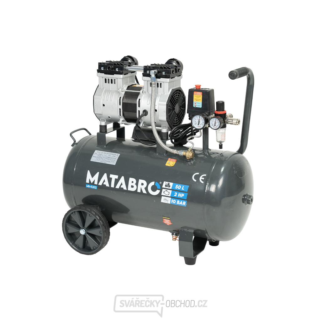 Bezolejový kompresor Matabro MB-K202 50l, 230V | 1500W