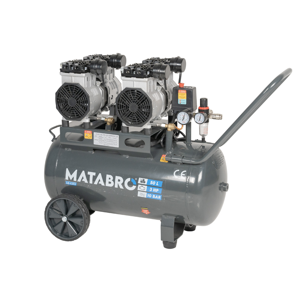 Levně Bezolejový kompresor Matabro MB-K203 50l, 230V | 2200W MB-K203