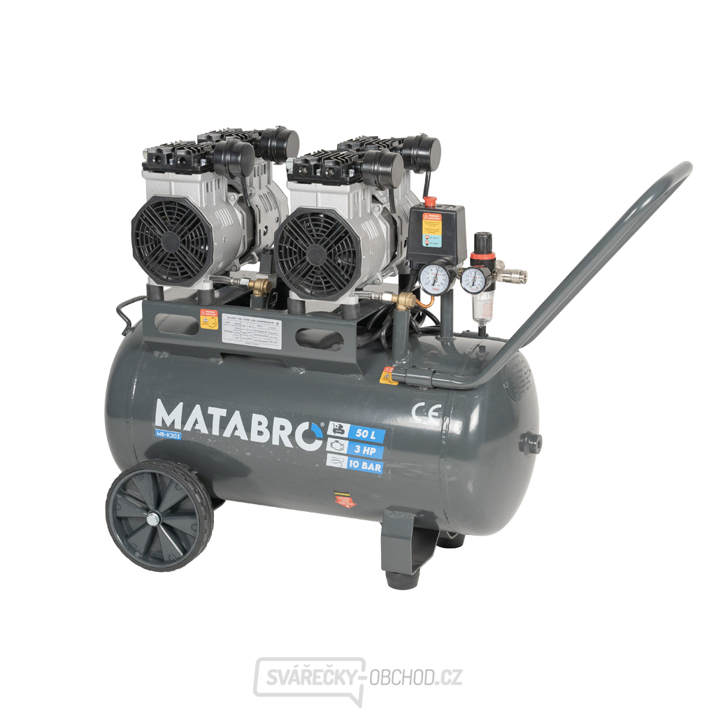 Bezolejový kompresor Matabro MB-K203 50l, 230V | 2200W
