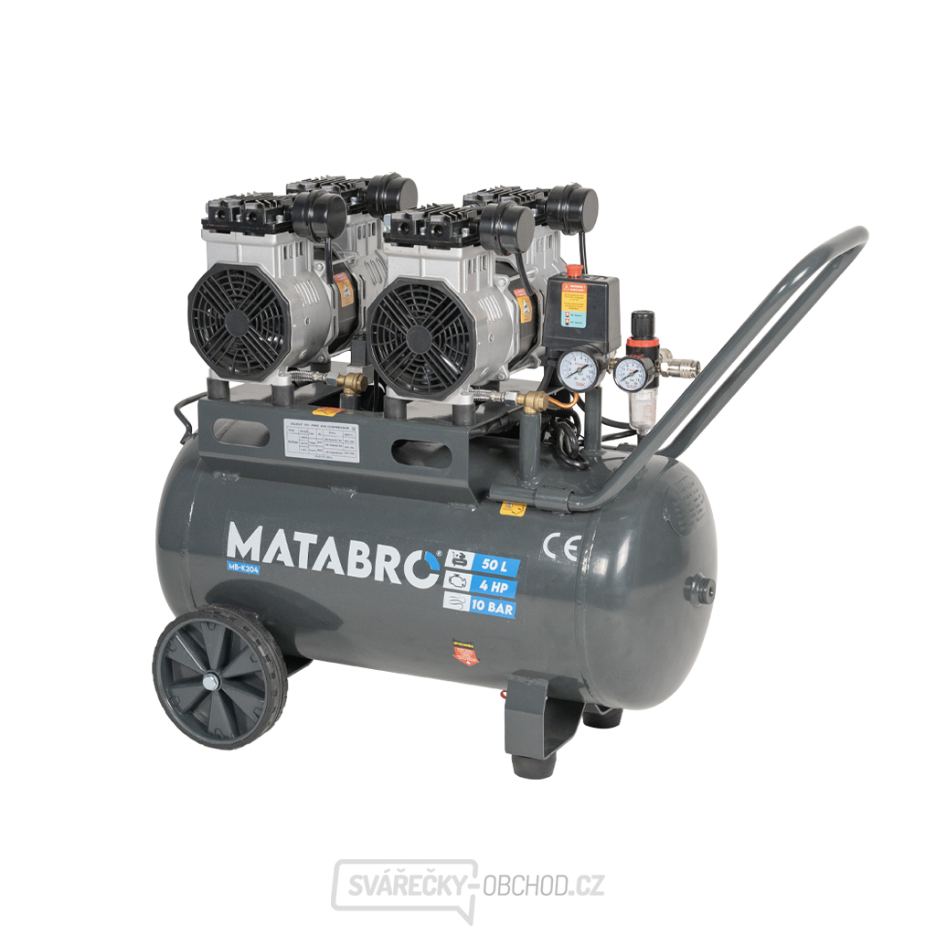 Bezolejový kompresor Matabro MB-K204 50l, 230V | 3000W