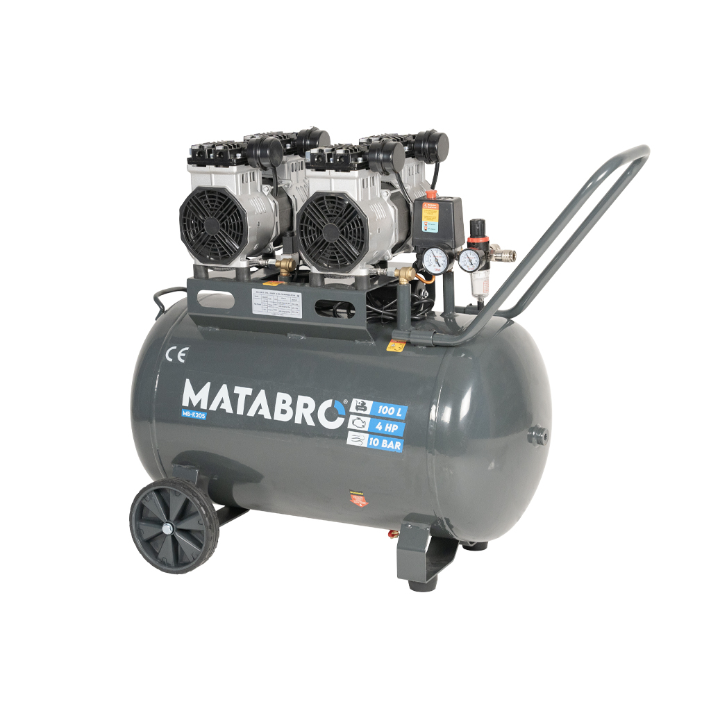 Matabro MB-K205, Bezolejový kompresor 100l, 230V, 4 písty MB-K205