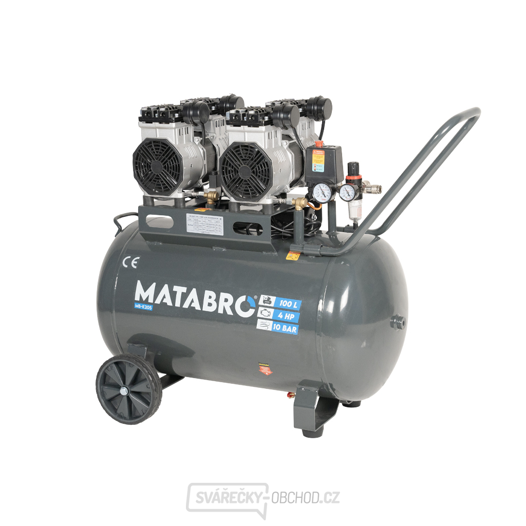 Matabro MB-K205, Bezolejový kompresor 100l, 230V, 4 písty