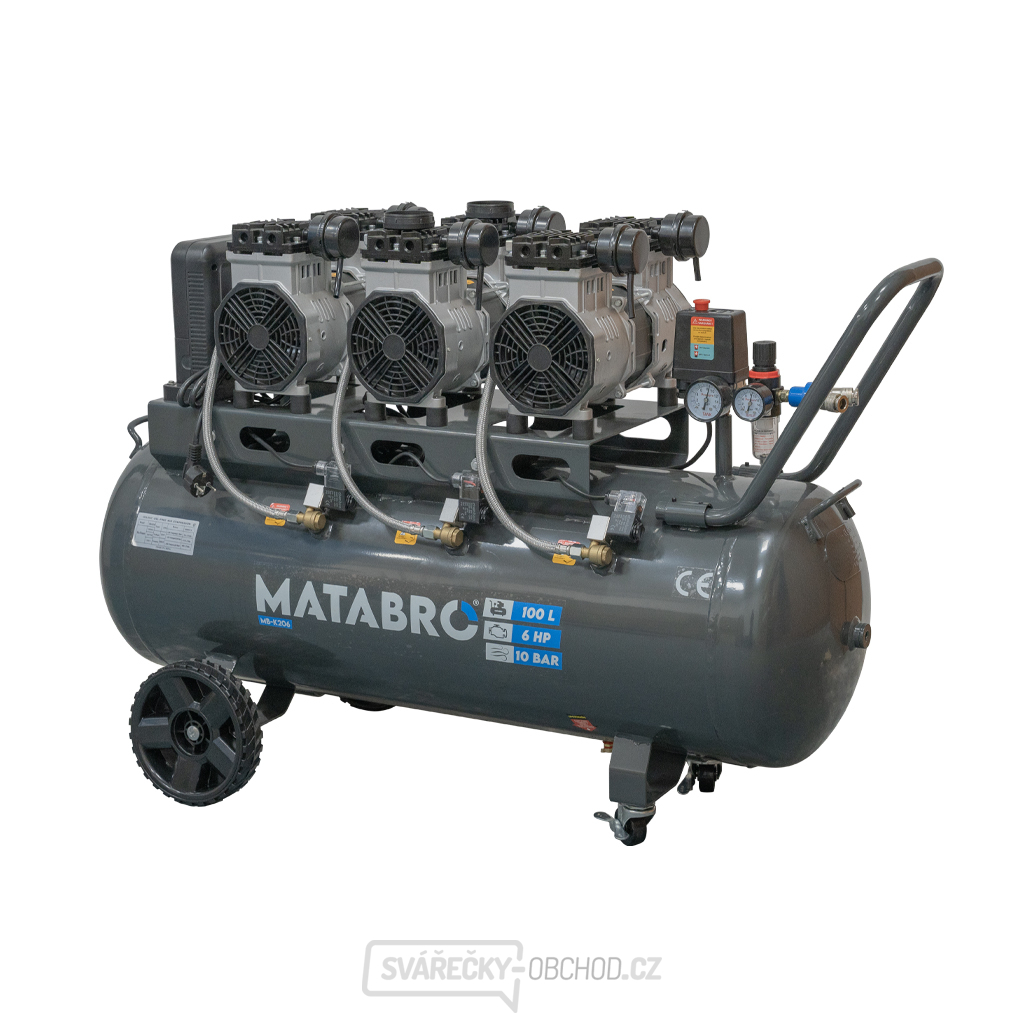 Bezolejový kompresor Matabro MB-K206 100l, 230V | 4500W