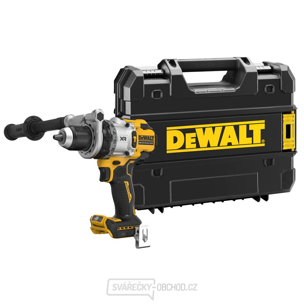 AKU vrtačka s příklepem 18V DeWALT DCD1007NT bez aku, kufr Tstak