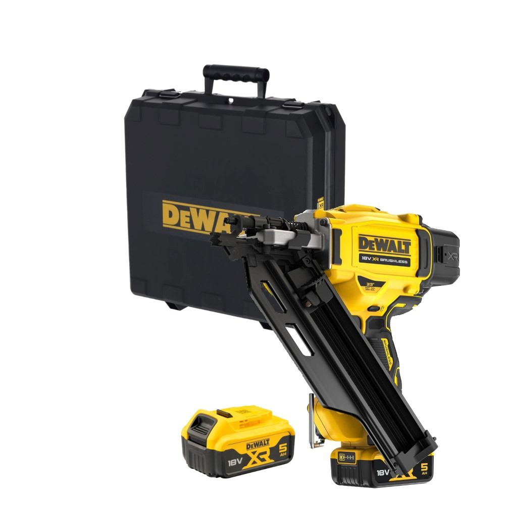 Levně AKU hřebíkovačka 2x5Ah DeWALT DCN930P2 18V, nabíječka, kufr DCN930P2